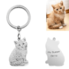 Engraved 925 Sterling Silver Custom Pet Photo Necklace Or Keychain - Image 6
