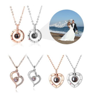 Personalized Custom Picture Projection Necklaces * 3 Styles To Choose From