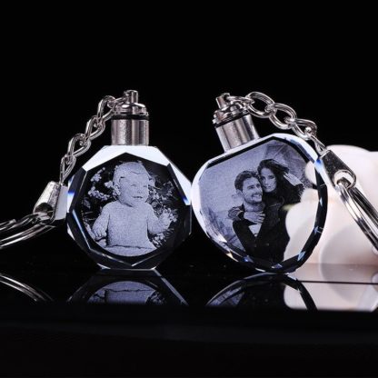 K9 Crystal Light Up Keychain With Personalized Photo - Image 4