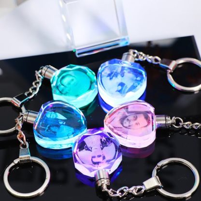 K9 Crystal Light Up Keychain With Personalized Photo - Image 5