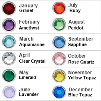 Custom Engraved Two Heart Necklace With Birthstones - Image 5