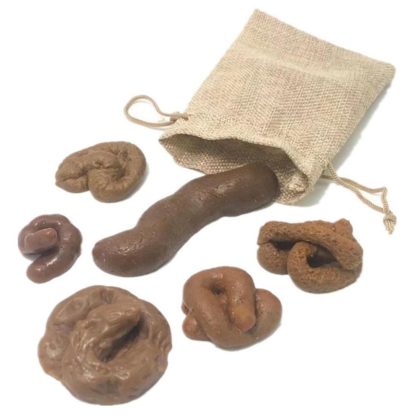 assorted fake poop