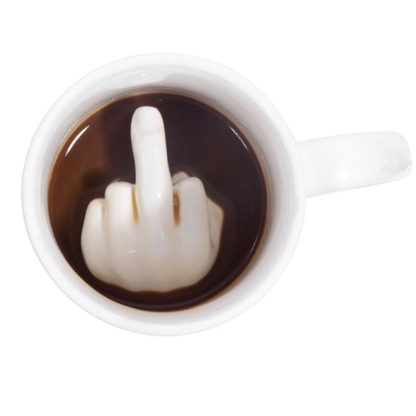Creative 3D Funny Middle Finger Coffee Mug - Image 2
