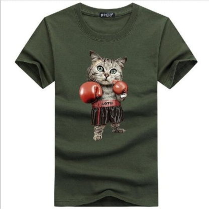 Hilarious Boxing Kitty Cat Unisex T-Shirt - Image 3