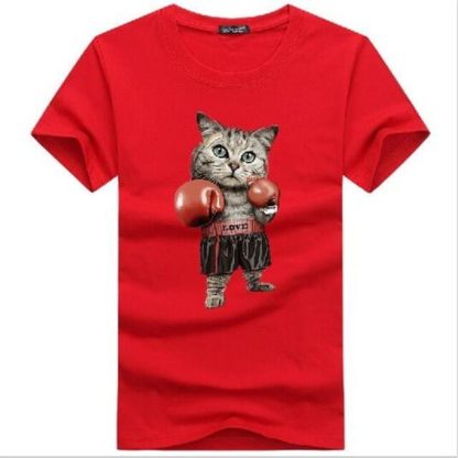 Hilarious Boxing Kitty Cat Unisex T-Shirt - Image 6