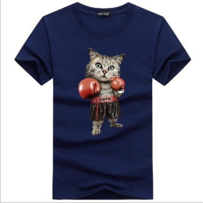 Hilarious Boxing Kitty Cat Unisex T-Shirt - Image 4